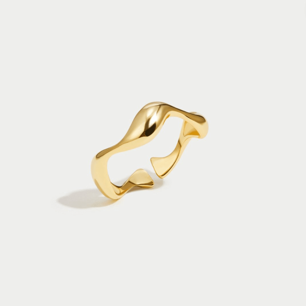 Anillo Ola de Oro de 18K