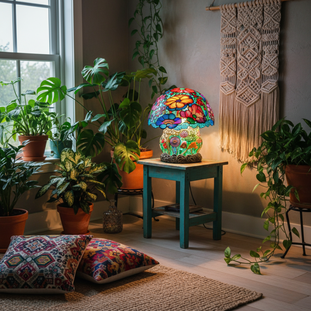 蘑菇|彩色玻璃燈