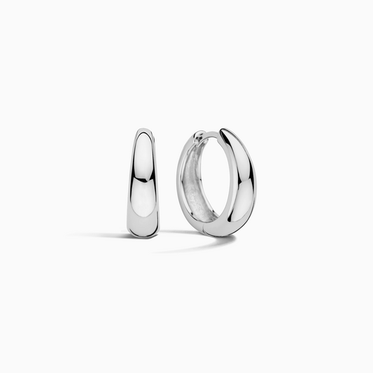 Aros Statement Rue | Oro Blanco