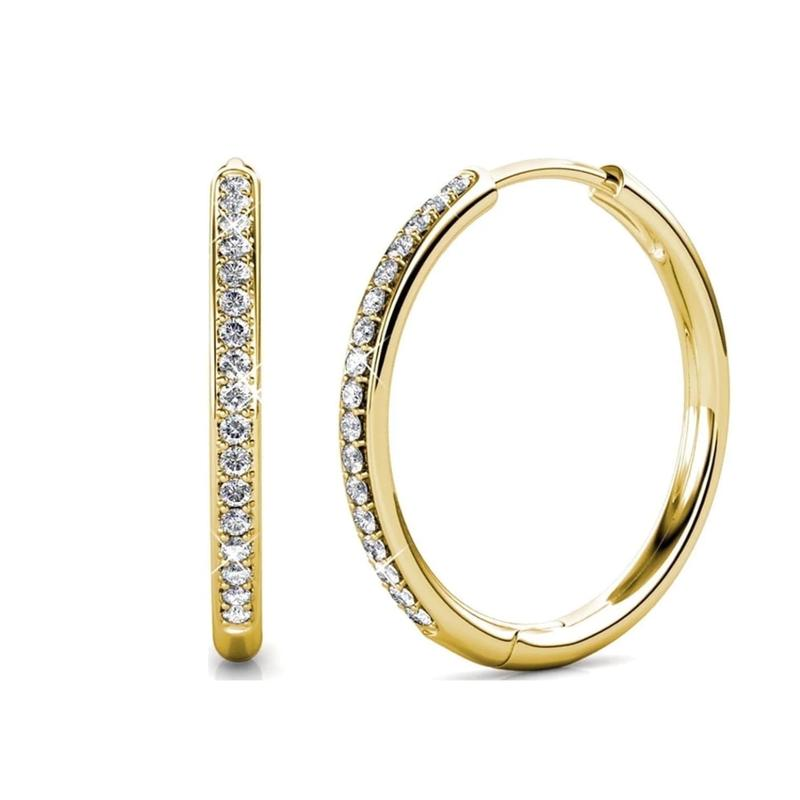 Aretes Valentina | Oro Blanco