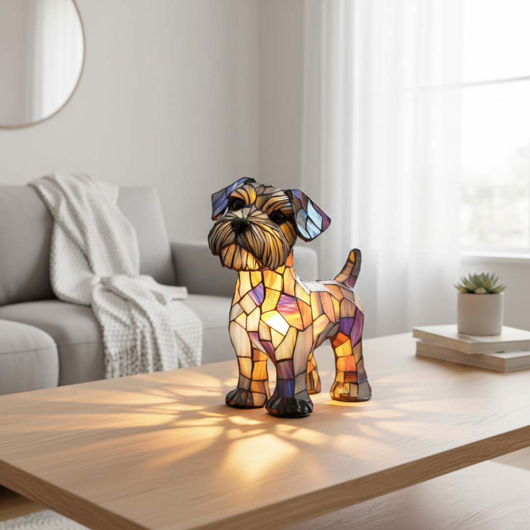 梗犬|彩色玻璃燈