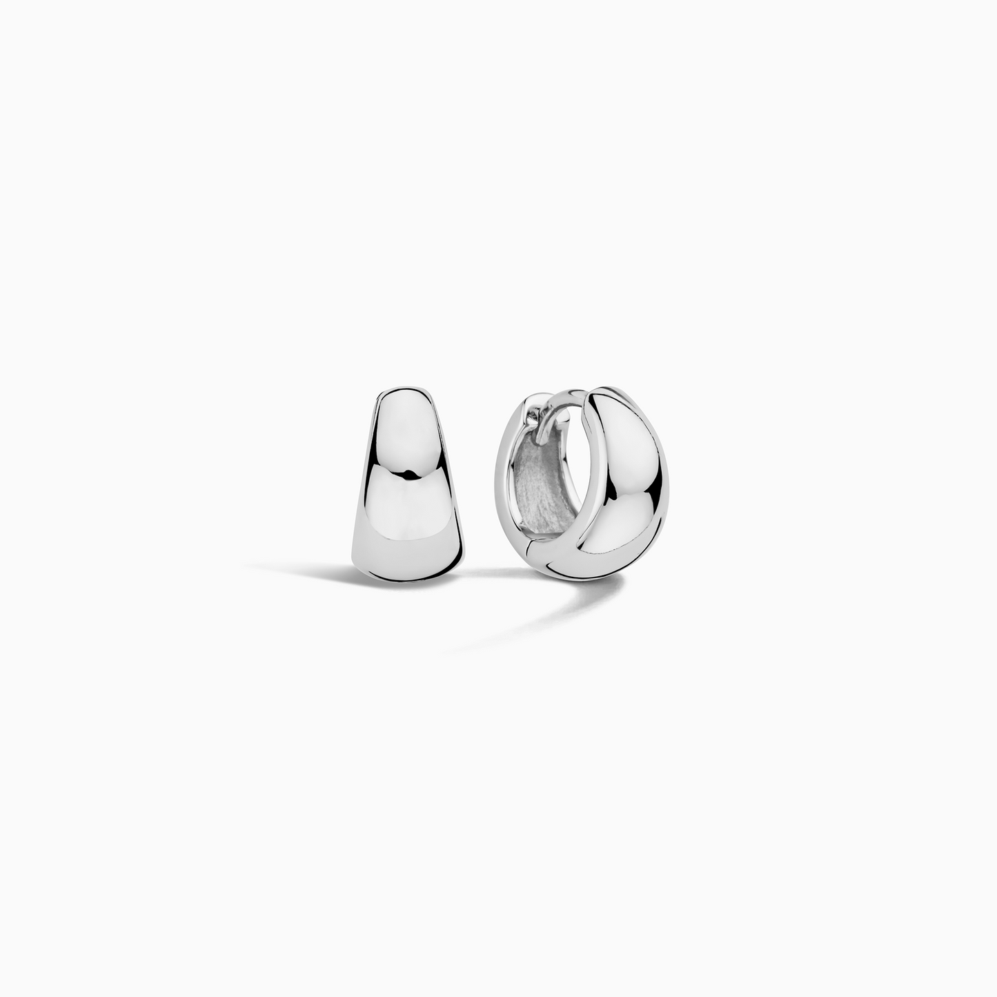 Aros Mini Rue | Oro Blanco