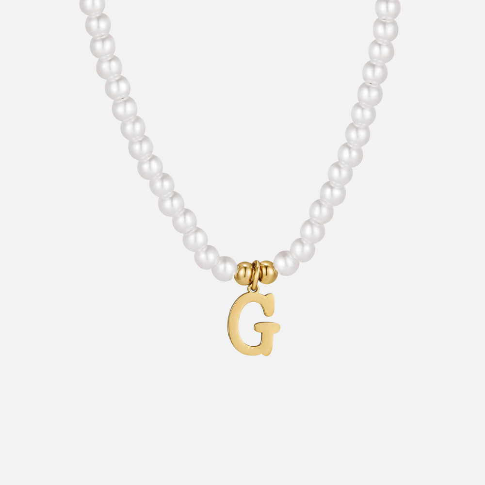 Collar de Perlas con Letra