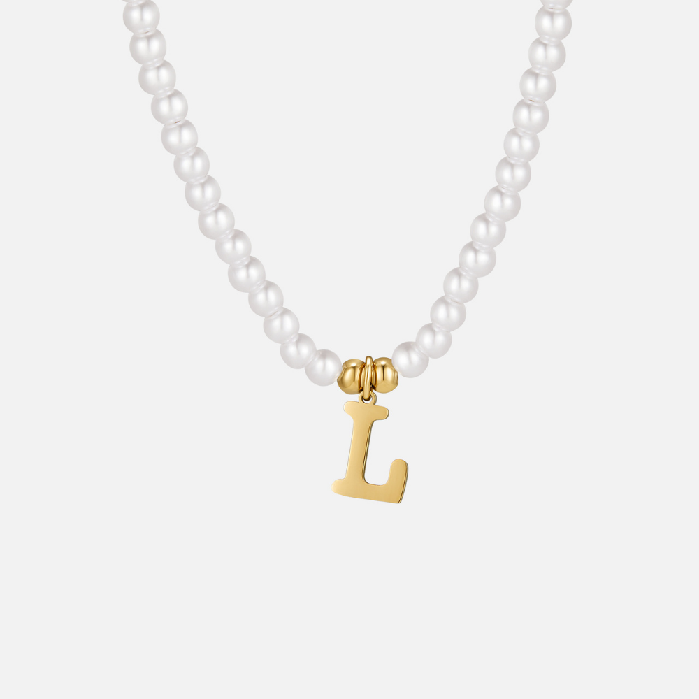 Collar de Perlas con Letra