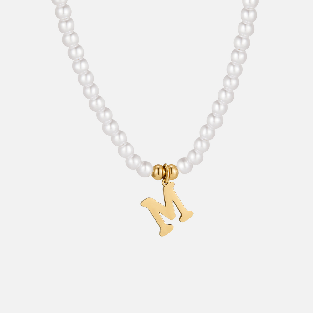 Collar de Perlas con Letra