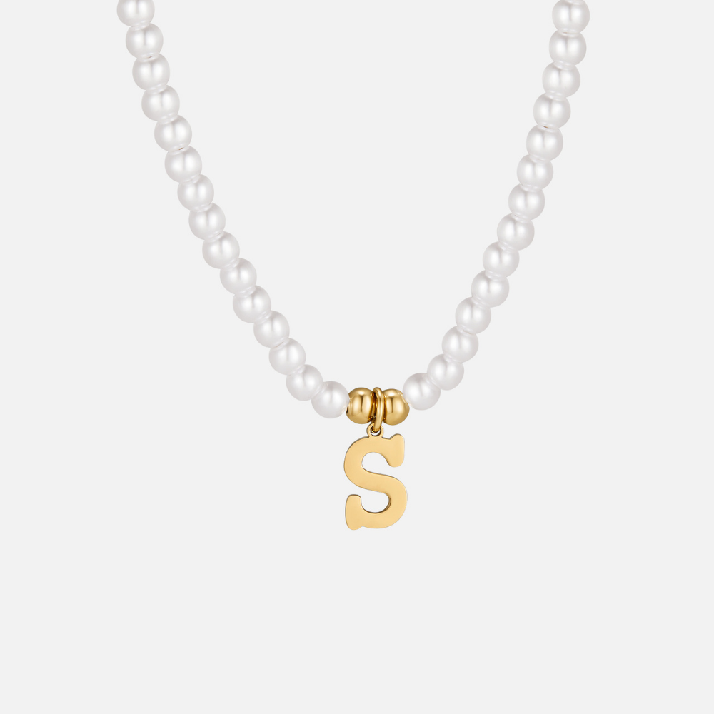 Collar de Perlas con Letra