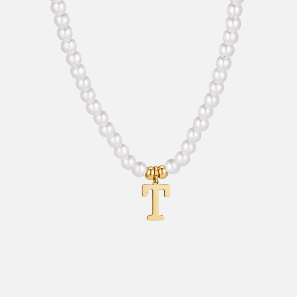 Collar de Perlas con Letra