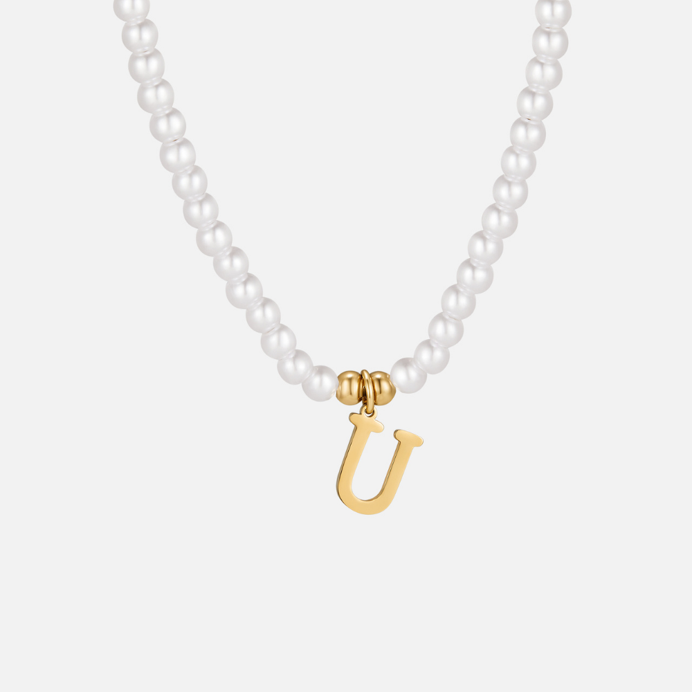 Collar de Perlas con Letra