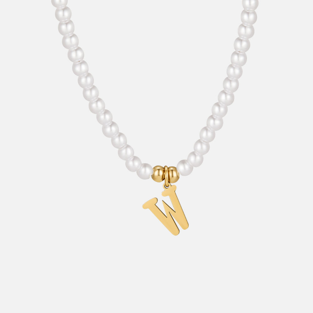 Collar de Perlas con Letra