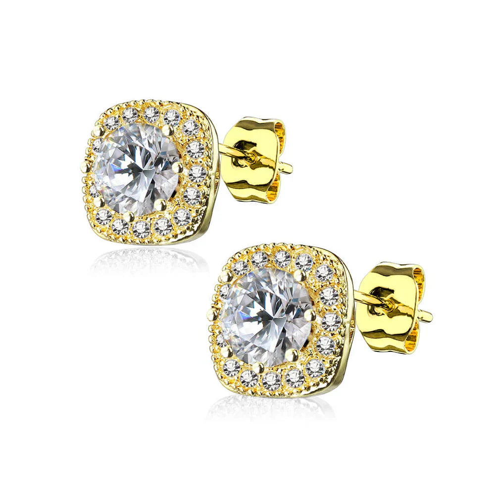 Arete Linda | Oro Blanco