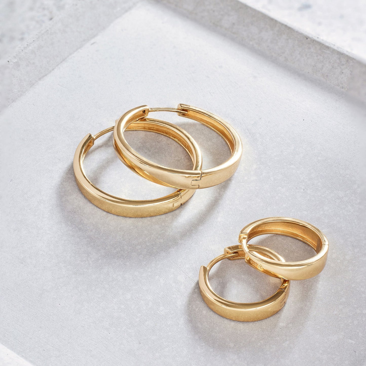 Aros Mia | Oro Blanco