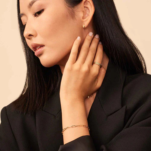 Pulsera de Eslabones | Oro Blanco