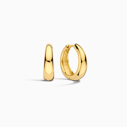 Aros Statement Rue | Oro Blanco