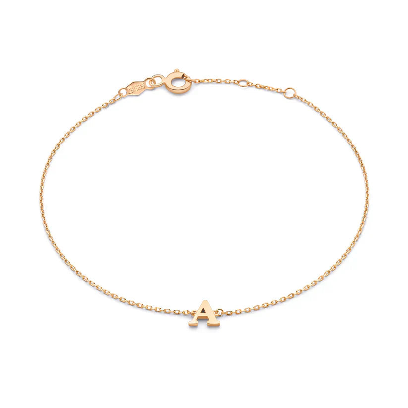 Pulsera Vita Signa con Inicial | Oro Blanco