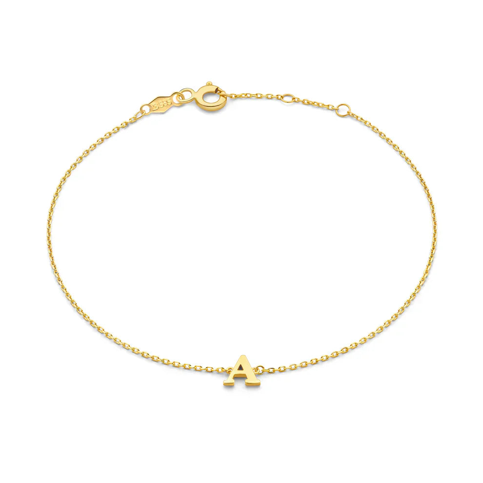 Pulsera Vita Signa con Inicial | Oro Blanco