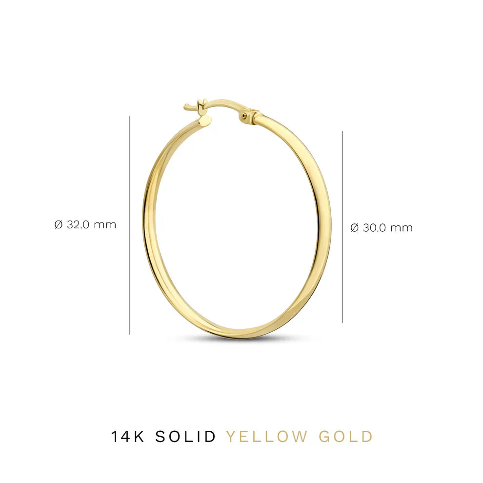 Aretes Noa | Oro Blanco