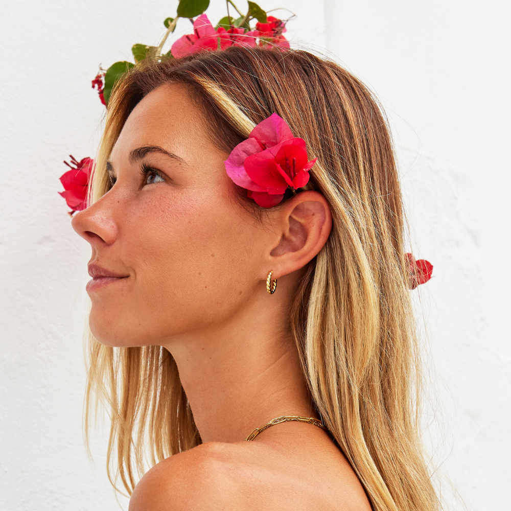 Pendientes de Oro con Giro