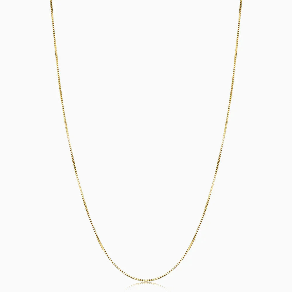 Collar Caja Bodega | Oro Blanco
