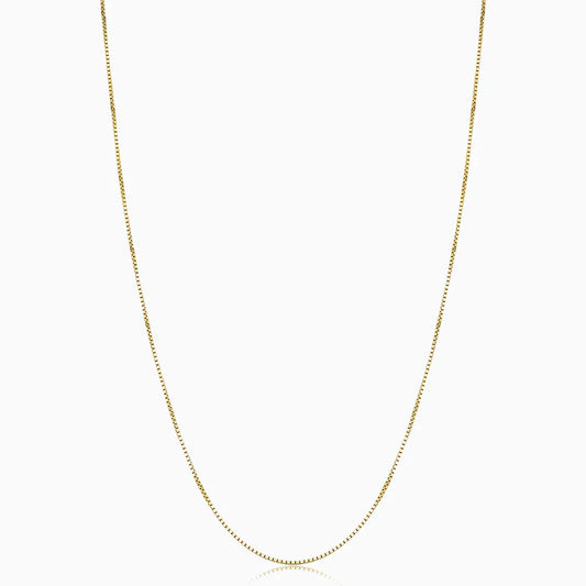 Collar Caja Bodega | Oro Blanco