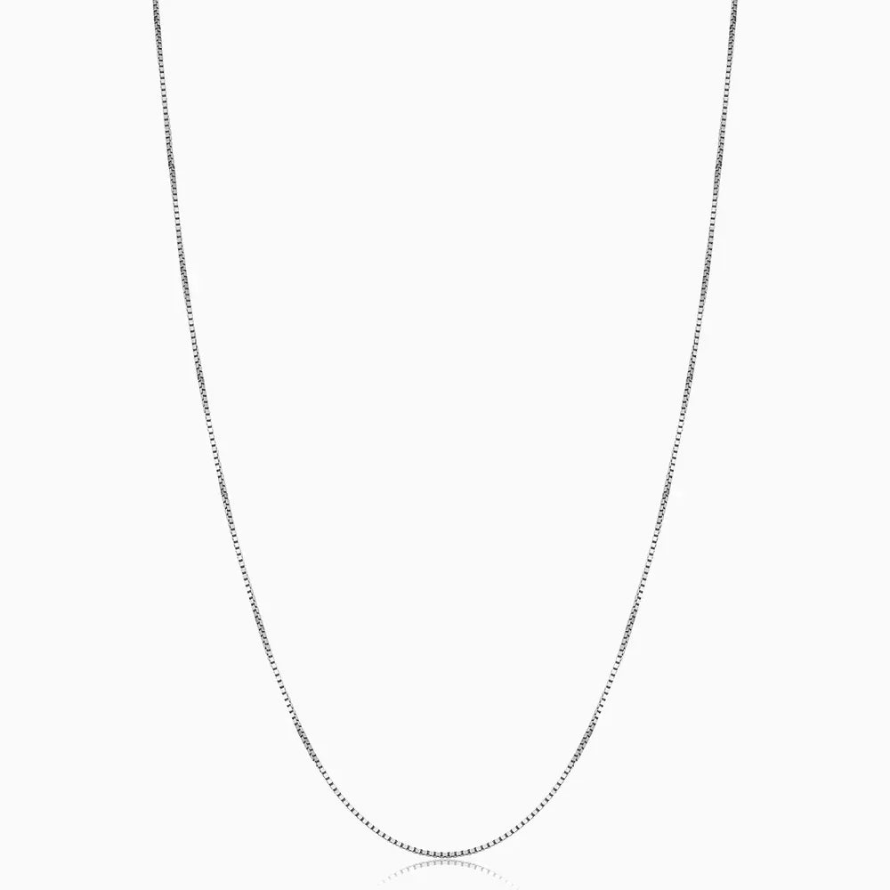 Collar Caja Bodega | Oro Blanco