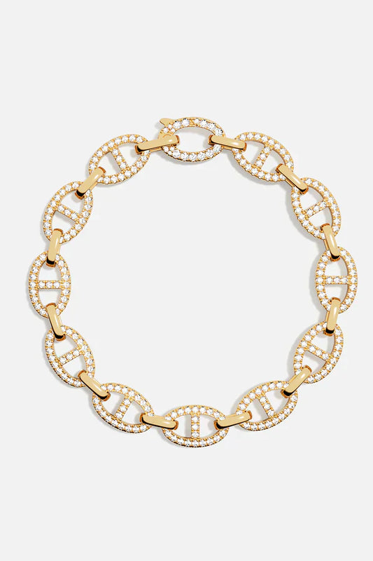 Pulsera Isla Marina | Oro Blanco