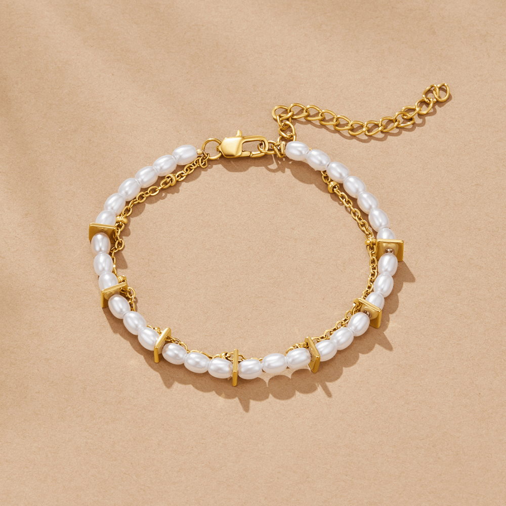 Pulsera de Perlas en Capas