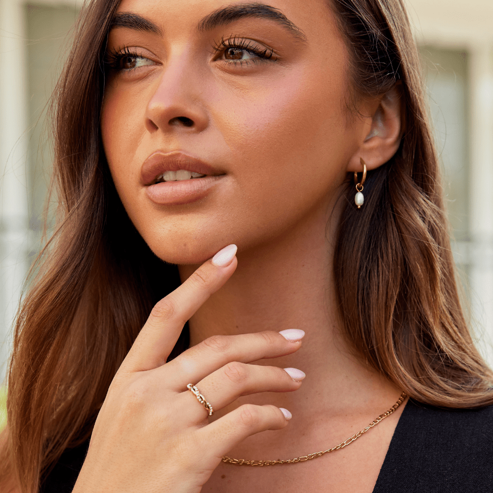 Anillo de Perla Bella Twist