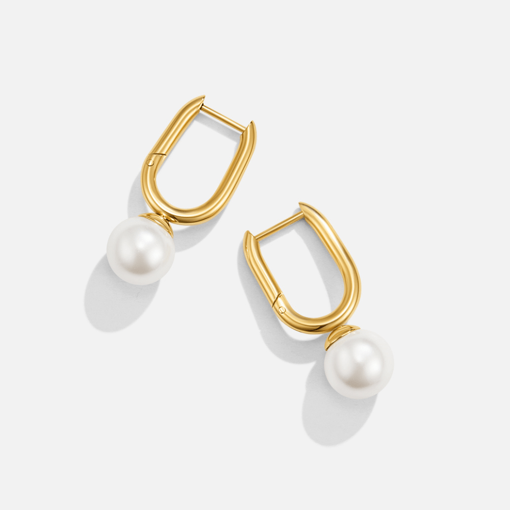 Pendientes de Aro con Perla