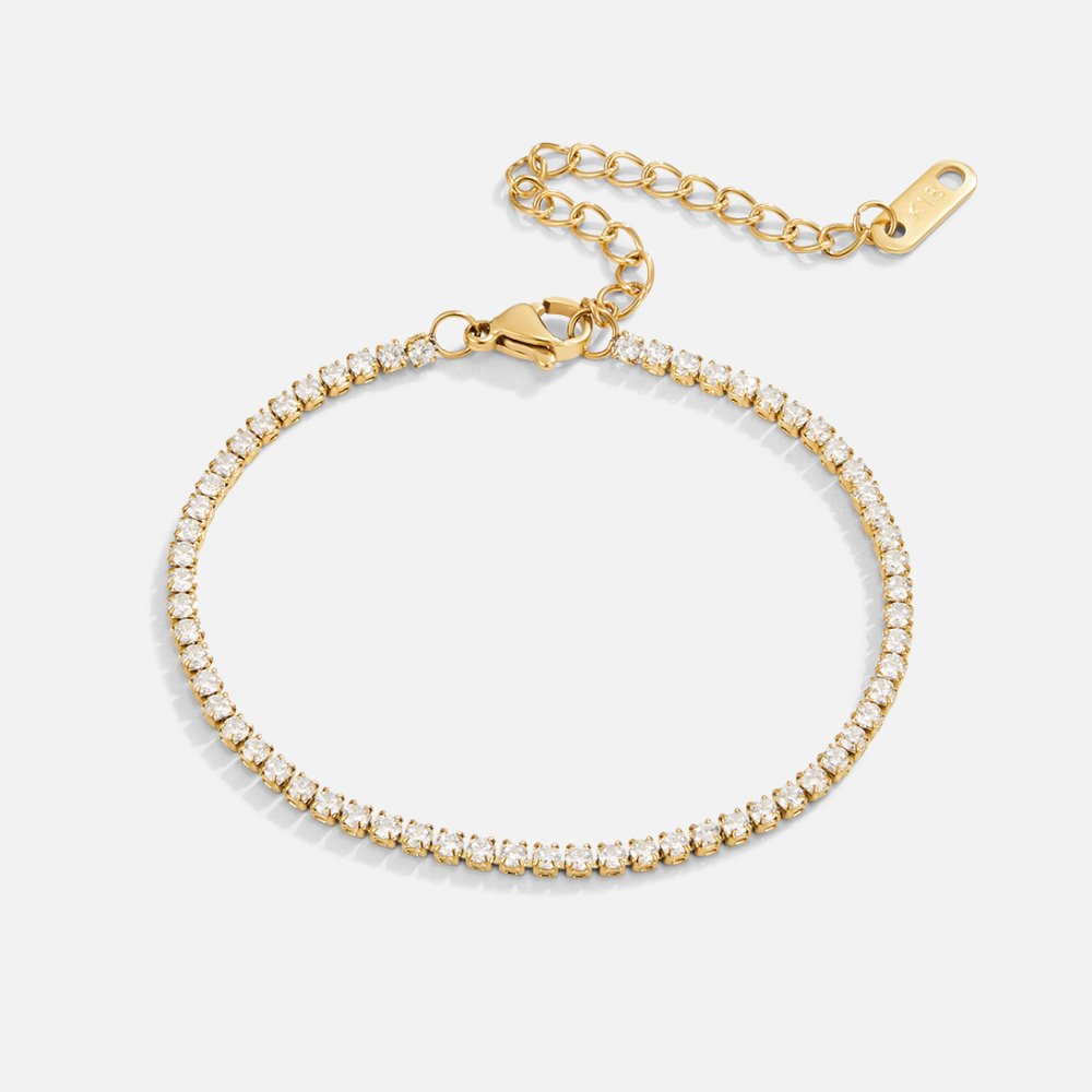 Pulsera de Tenis Dorada