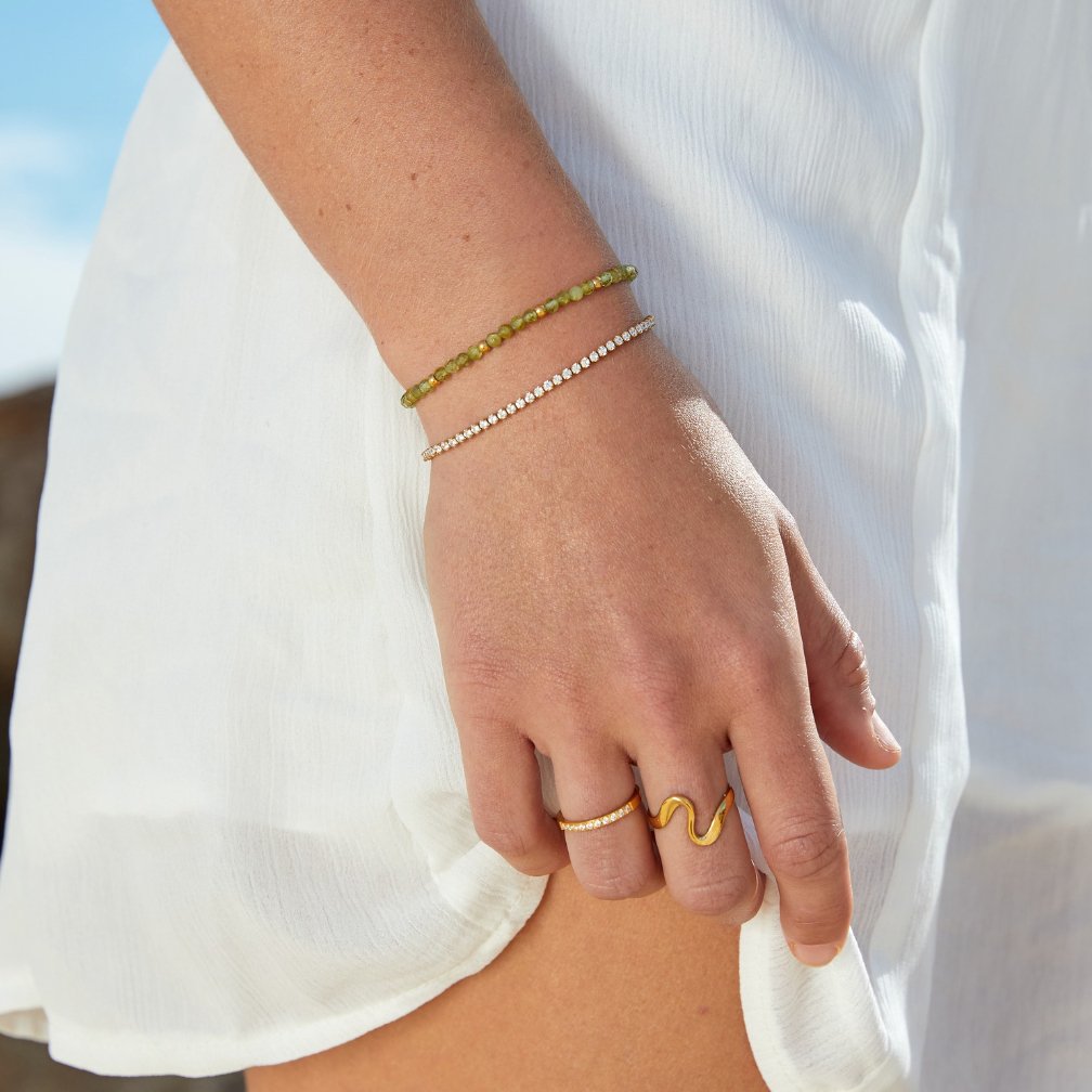 Pulsera de Tenis Dorada