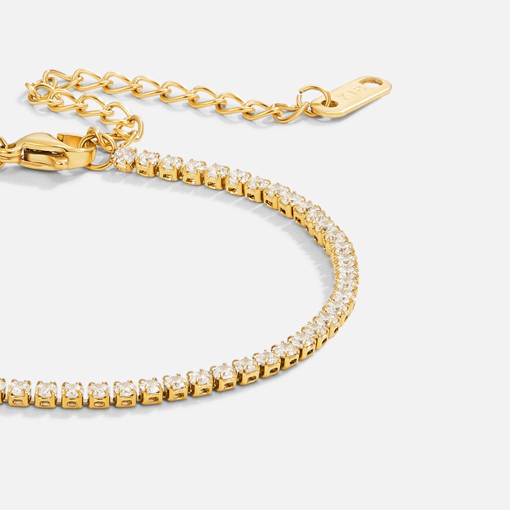 Pulsera de Tenis Dorada
