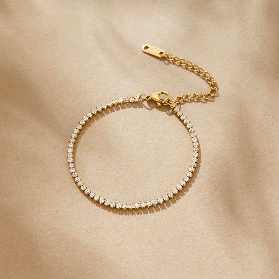 Pulsera de Tenis Dorada