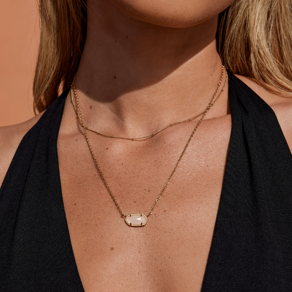 Collar con Colgante de Piedra