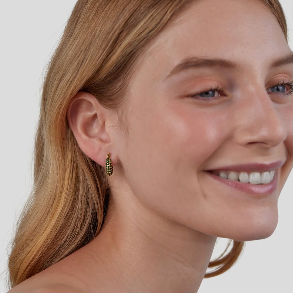 Pendientes de Aro Belleza de Esmeralda
