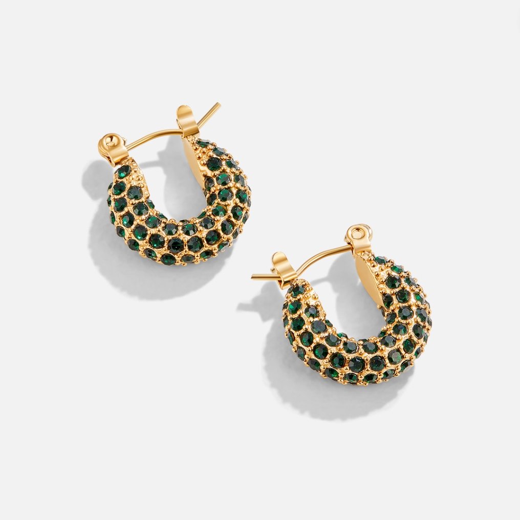 Pendientes de Aro Belleza de Esmeralda