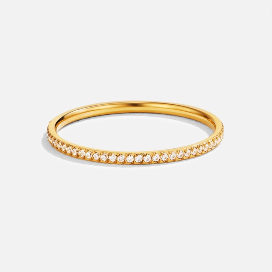 Anillo de Cristal 18K Eternidad
