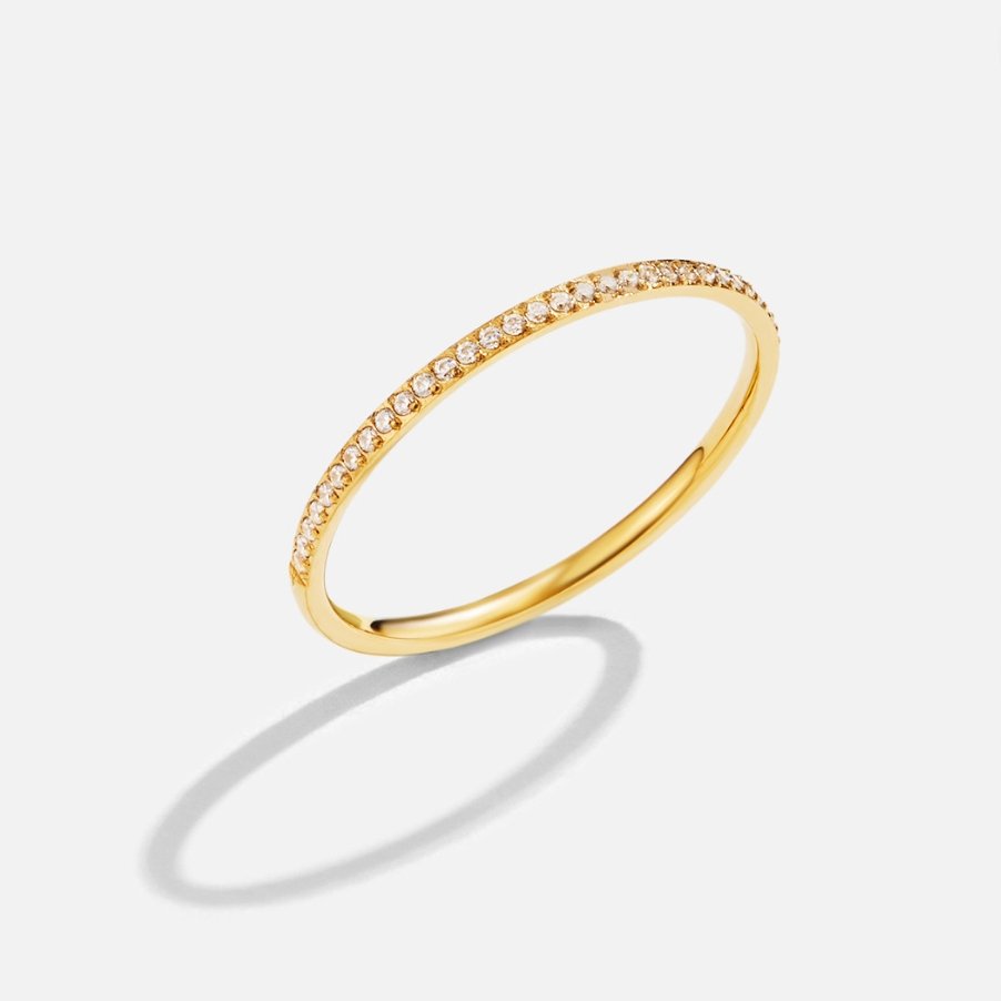 Anillo de Cristal 18K Eternidad