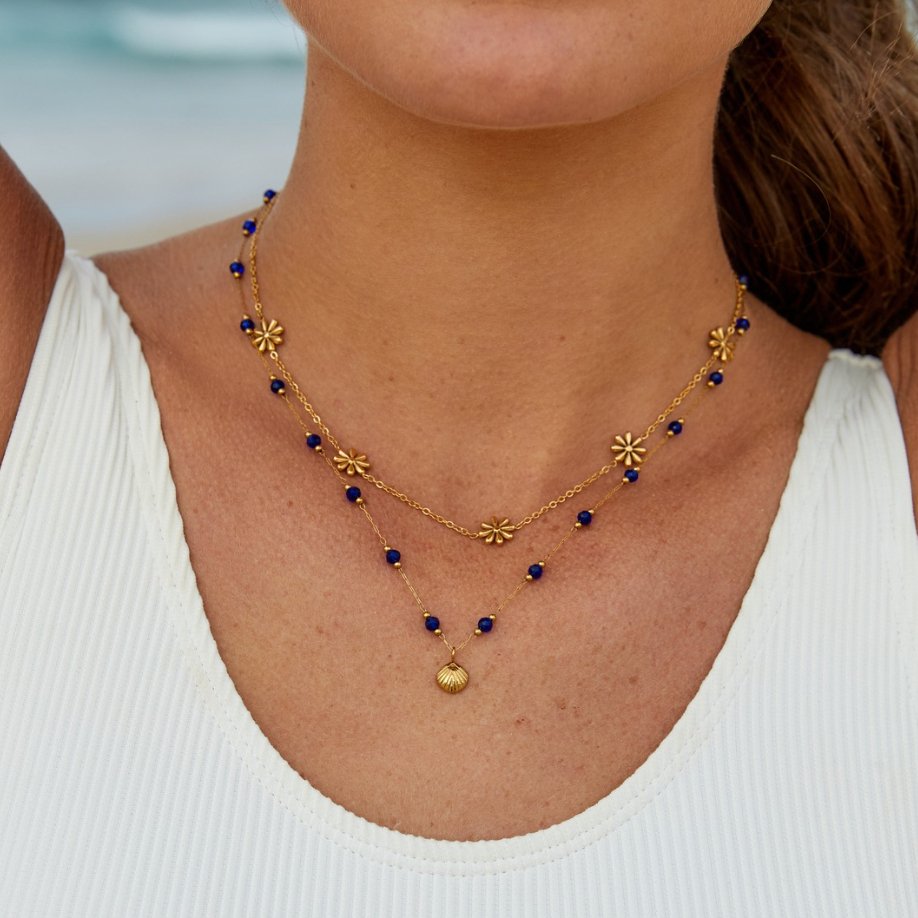 Collar de Oro 18K Flower Power
