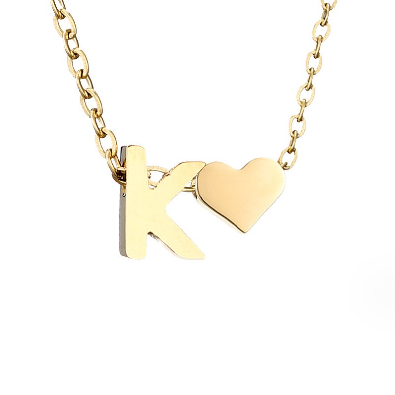 Collar Dorado Amor Eterno y Carta