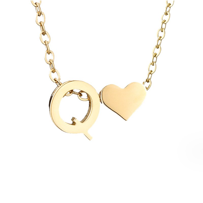 Collar Dorado Amor Eterno y Carta
