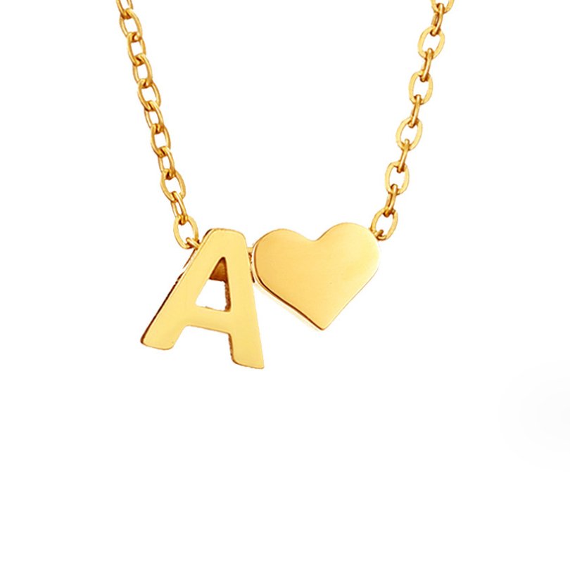 Collar Dorado Amor Eterno y Carta