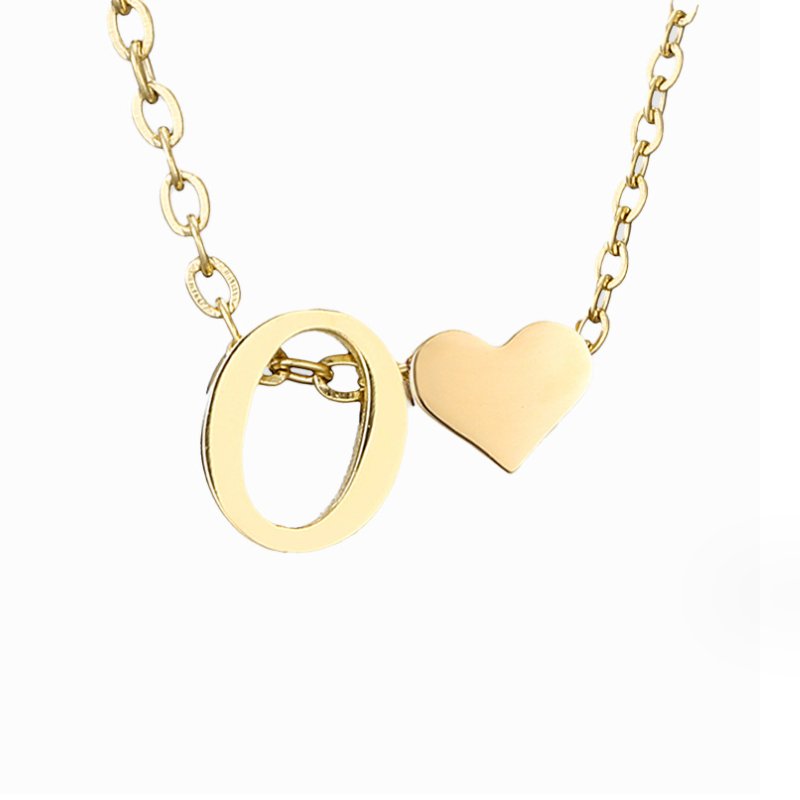 Collar Dorado Amor Eterno y Carta