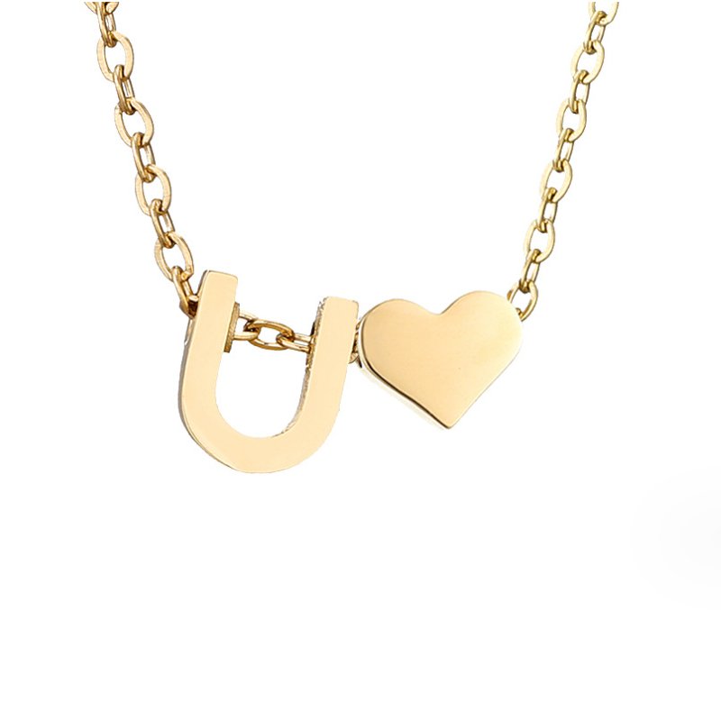 Collar Dorado Amor Eterno y Carta