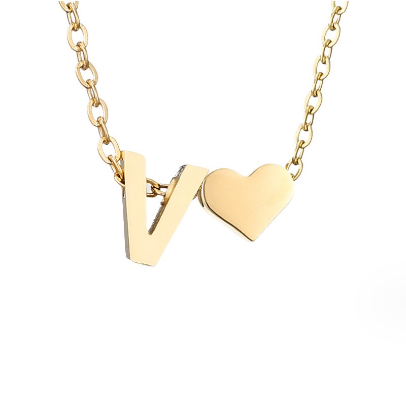 Collar Dorado Amor Eterno y Carta