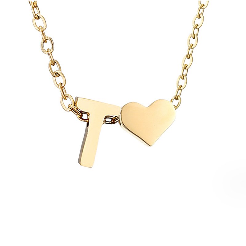 Collar Dorado Amor Eterno y Carta