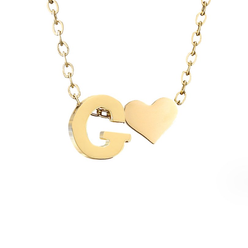 Collar Dorado Amor Eterno y Carta