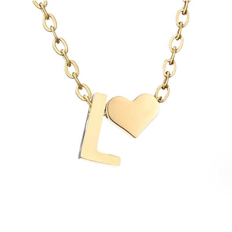 Collar Dorado Amor Eterno y Carta