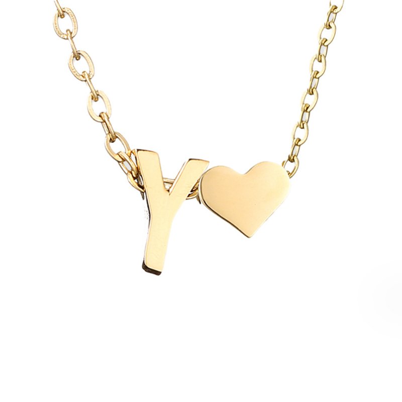 Collar Dorado Amor Eterno y Carta
