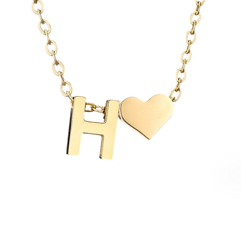 Collar Dorado Amor Eterno y Carta