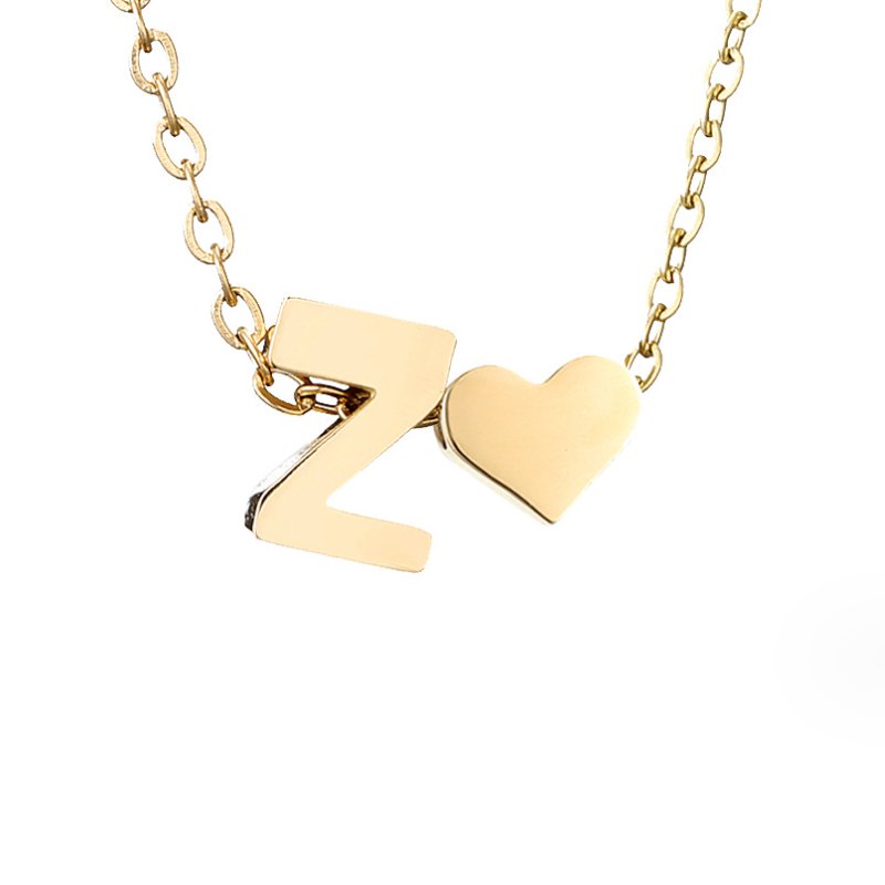 Collar Dorado Amor Eterno y Carta